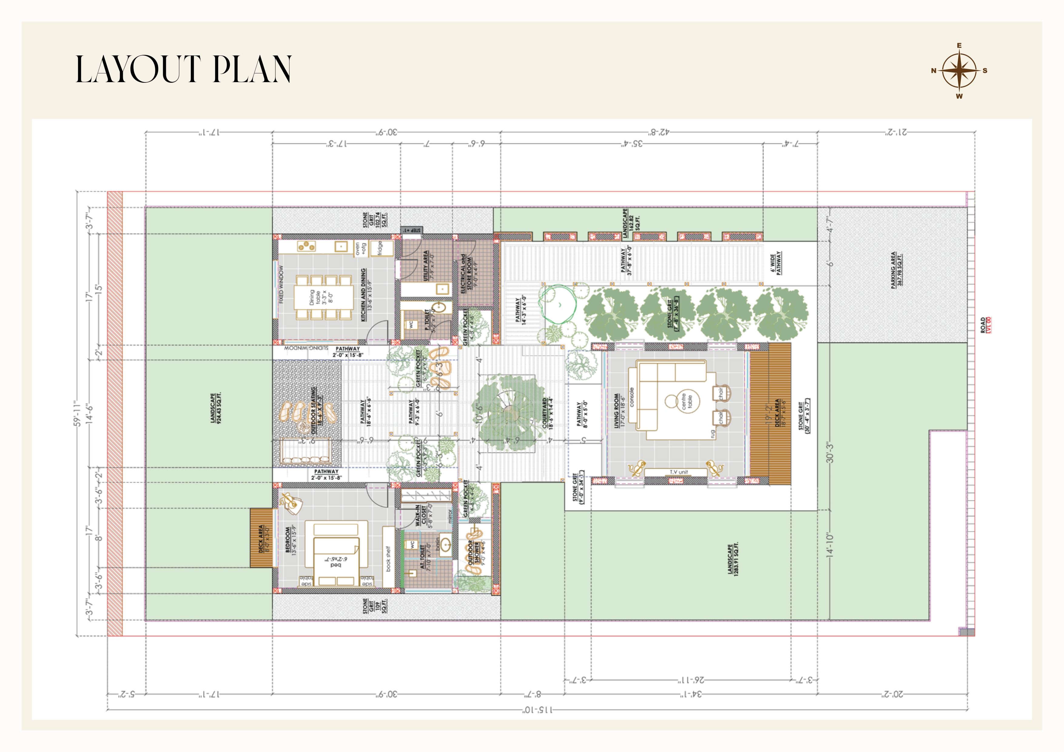 1BHK Floor Plan